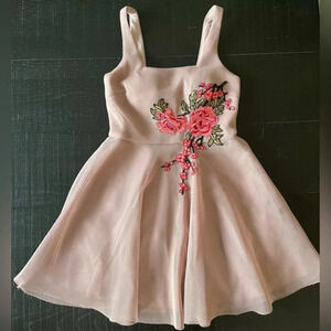 Sequin Hearts Women's Junior’s Floral Fit & Flare Dress